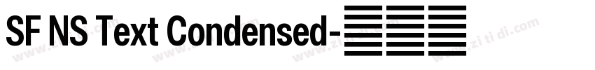 SF NS Text Condensed字体转换